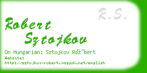 robert sztojkov business card